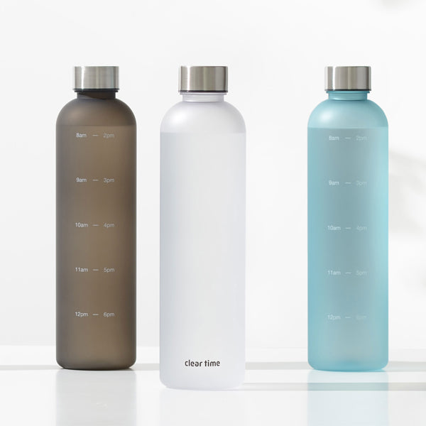 クリアボトル 目盛り付き 1L｜軽量・シンプル・持ち運びやすいウォーターボトル