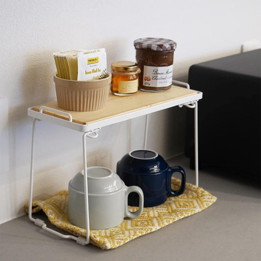 木製棚板付 スリムラック